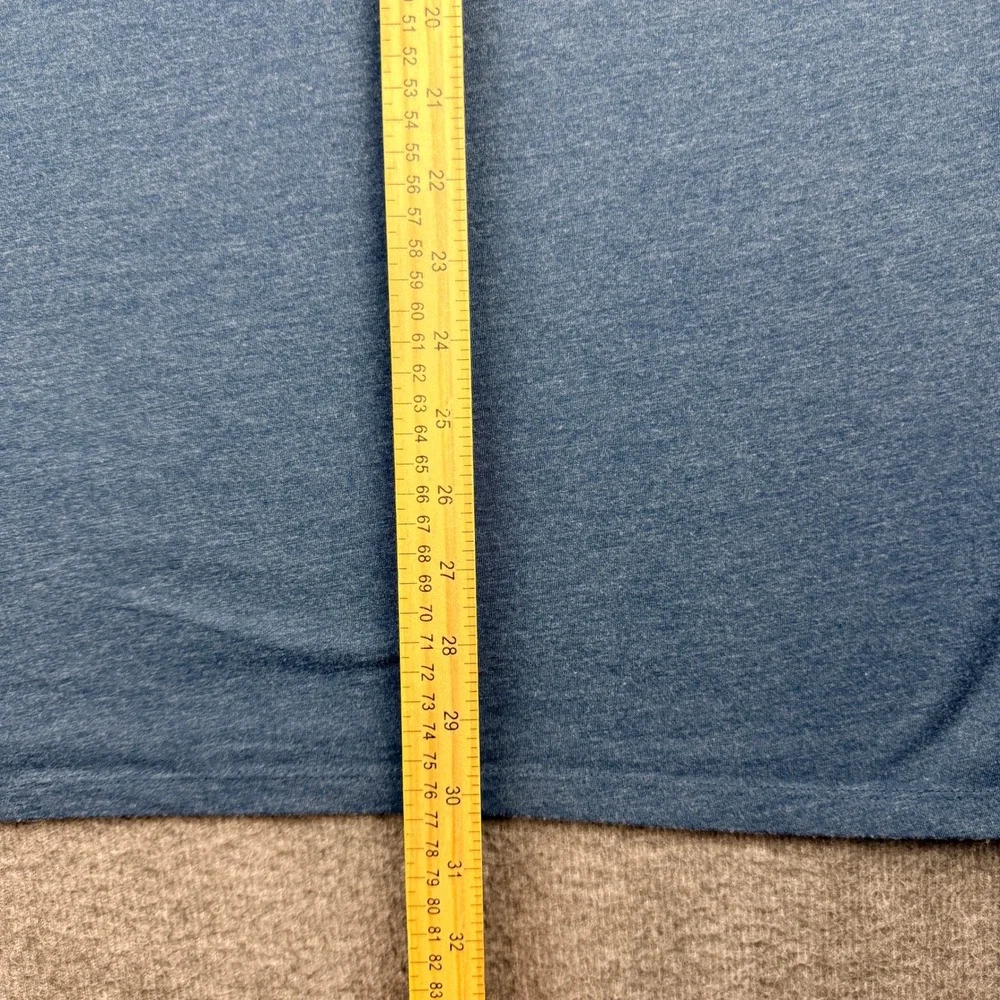 Apt 9 Women's XXL Heather Blue Short Sleeve Crew‎ Neck Cotton Blend T-Shirt